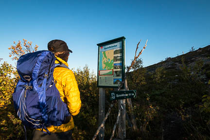 Tracé GPS Randonnée à Sjursviktinden