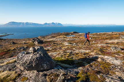 Tracé GPS Randonnée à Sjursviktinden