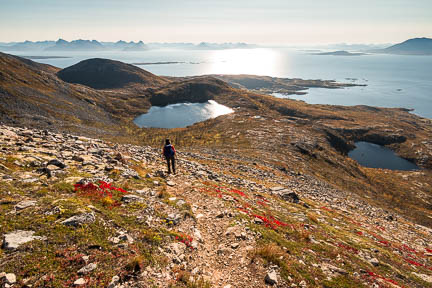 Tracé GPS Randonnée à Sjursviktinden