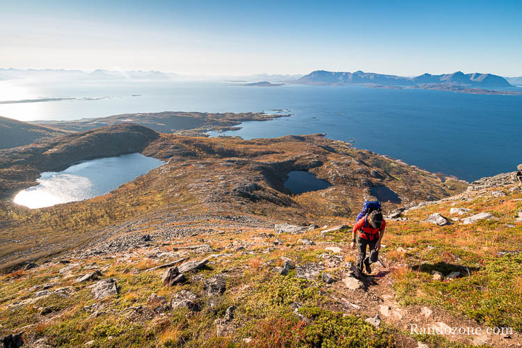Tracé GPS Randonnée à Sjursviktinden