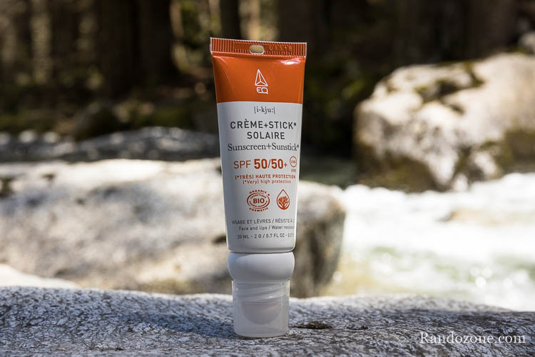 Combi Crème SPF50 & Stick SPF50+ de la marque EQ