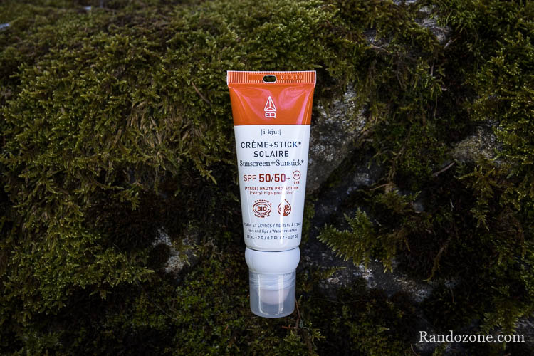 Combi Crème SPF50 & Stick SPF50+ de la marque EQ