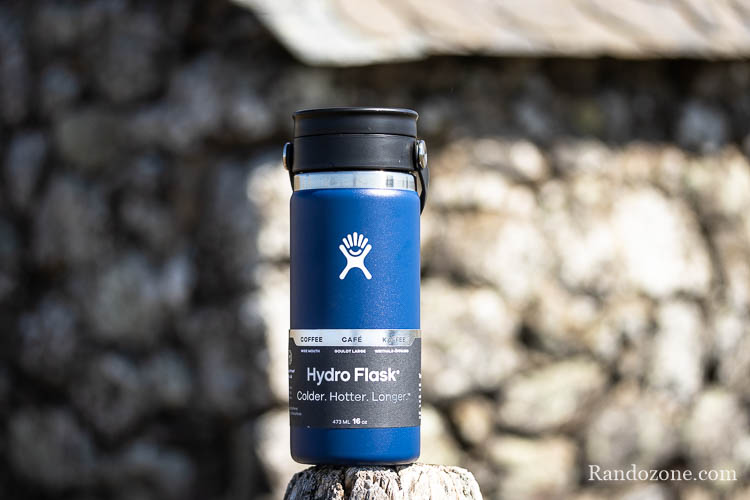 Test de la gourde Hydroflask 16 oz Wide Mouth Coffee with Flex Sip™ Lid