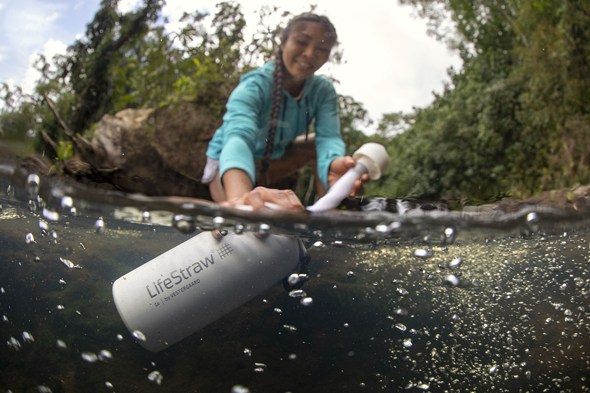 Gourde Lifestraw Go stainless steel