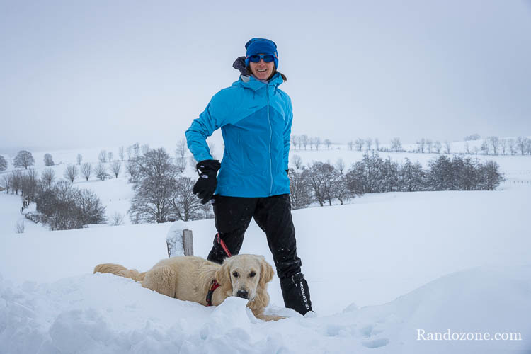 Test de la veste Mammut Kento HS Hooded dans la neige